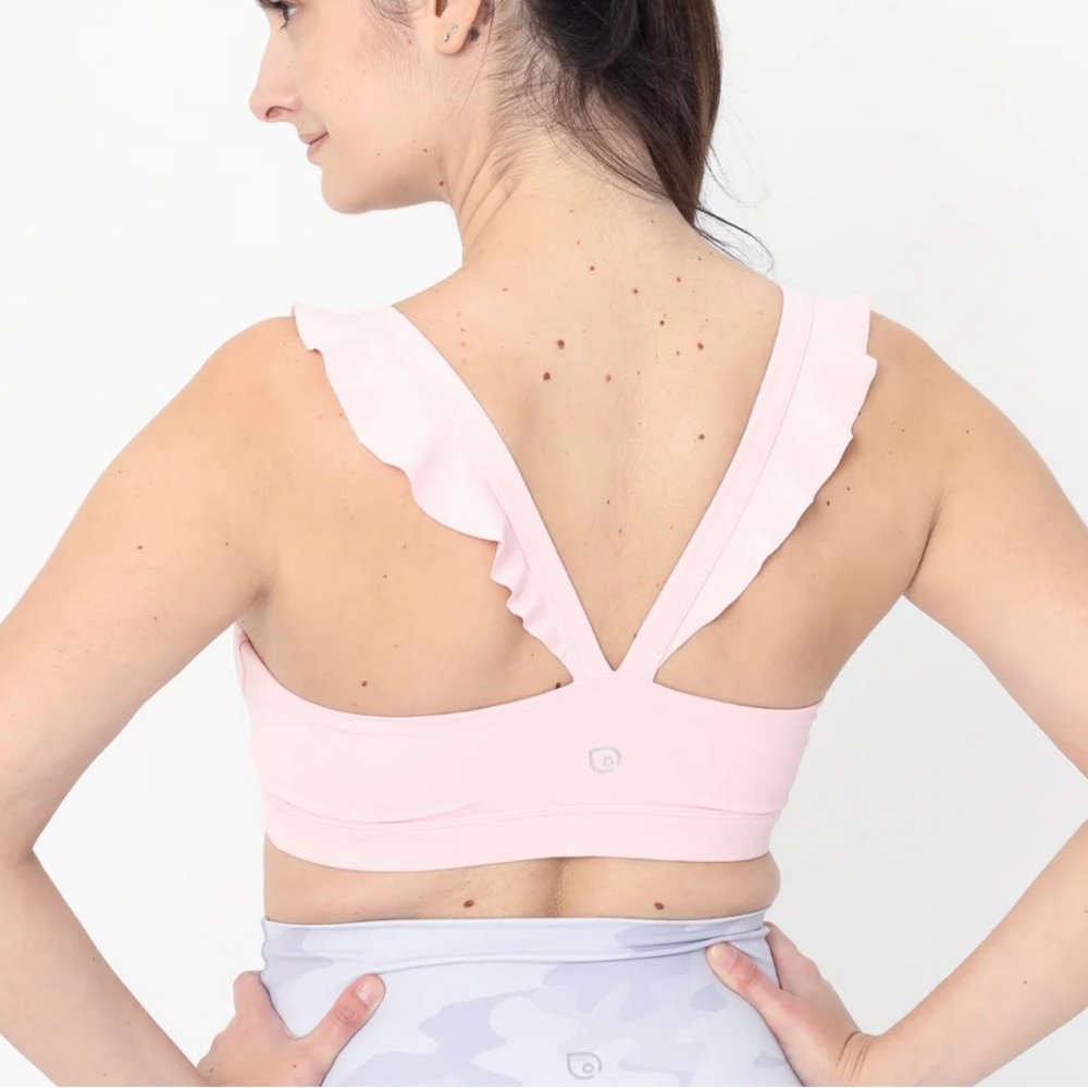 Sweat and Milk Madison - Medium Support Nursing Sport Bra (Blush Pink)